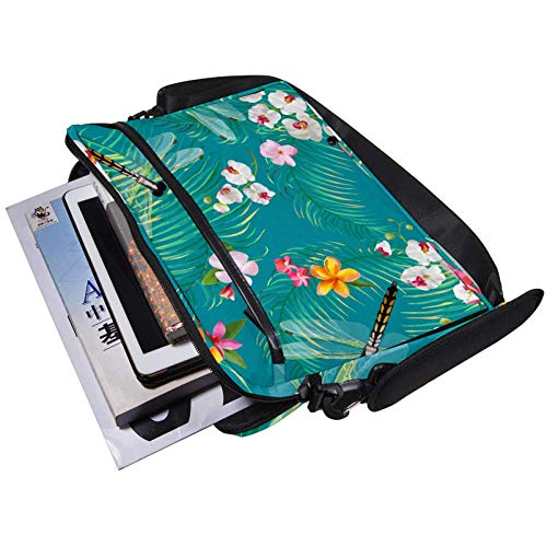 Sac ordinateur protégeant des rayures avec bandoulière confortable et motif floral