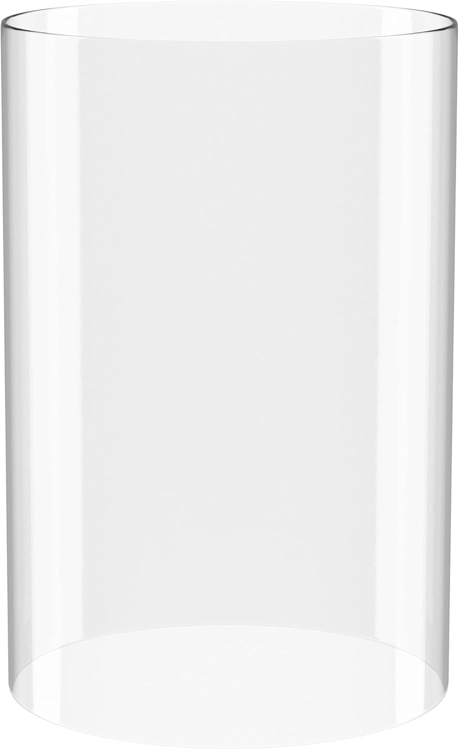 hurricane candle holder - open ended, bottomless cylindrical glass lamp shade - 3" x 10" 3 inches 10 inches