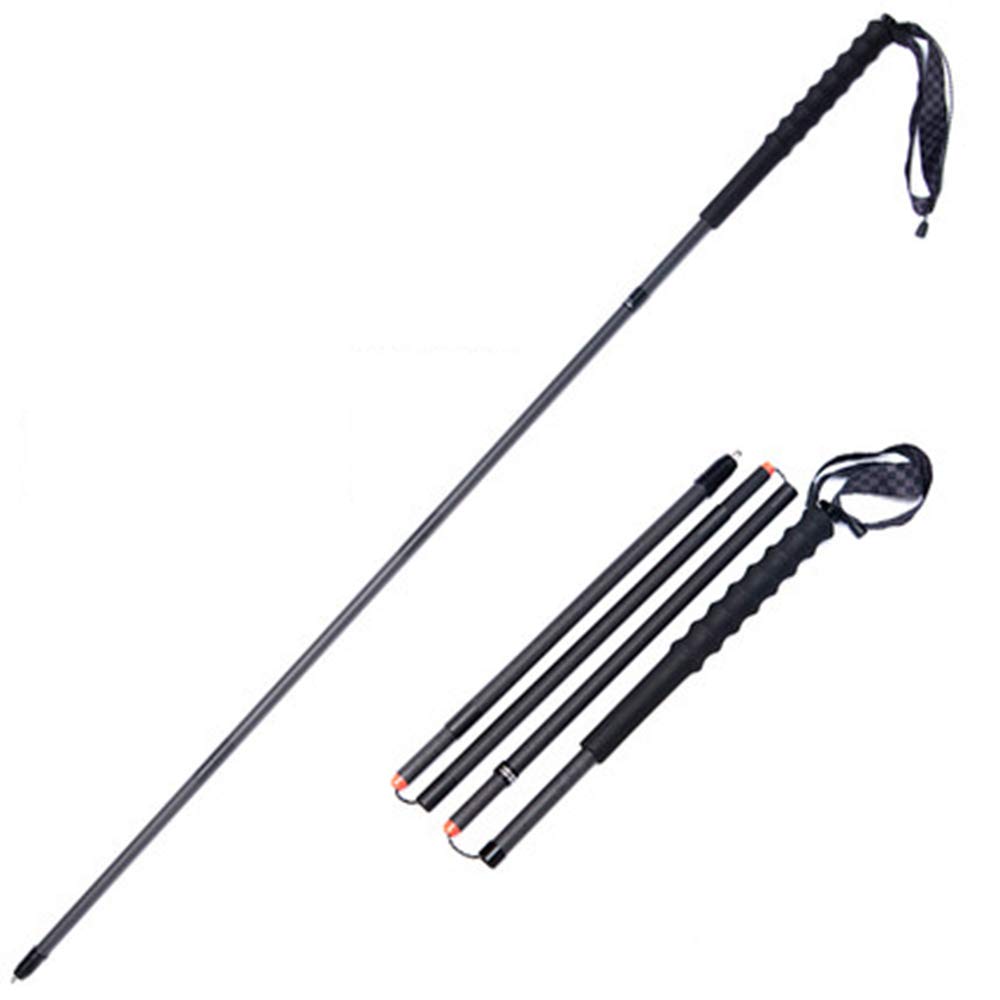 Bastones de trekking, fibra de carbono ultraligera, plegable, antigolpes y telescópicos para senderismo, camping y montañismo
