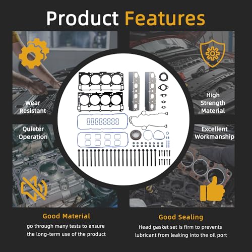 Image of Head Gasket Set with Bolts, 5.7L, for Jeep Commander /Grand Cherokee
