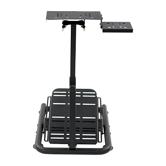 Adjustable Racing Steering Wheel Stand, 23.23-35.04in Height, Folding Racing Simulator Stand for MOZA/Fanatec/Logitech Models, Ideal for Game Halls, Arcades, Shopping Malls, Internet Cafes, Etc