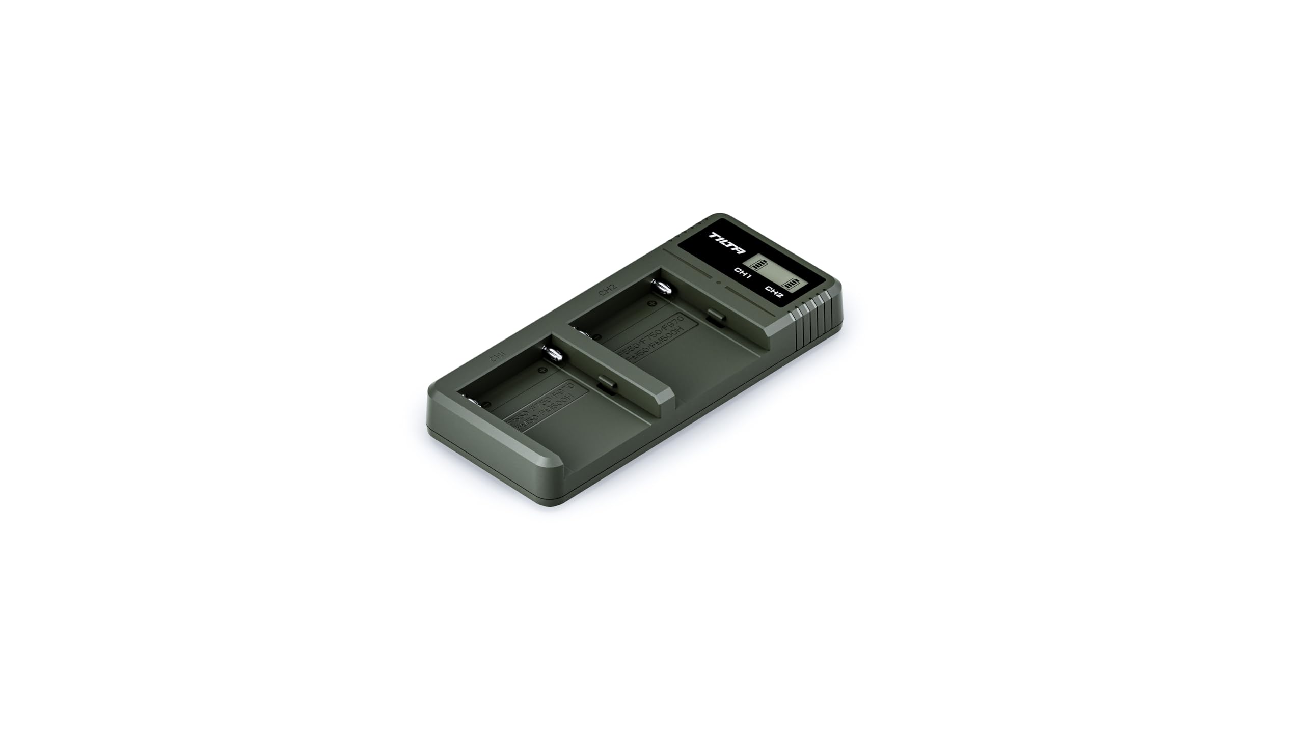 Tilta NP-F Battery Charger, 2 Channel Charging Case, with LCD Display