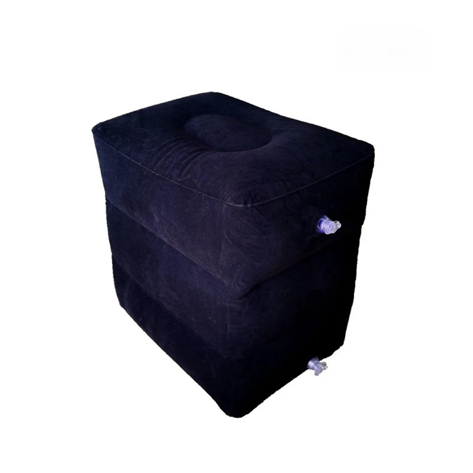 Reposapiés De Avión Reposapiés de avión, almohada reposapiés for dormir, almohada de descanso en avión, coche, autobús, reposapiés inflable de viaje, almohadilla for pies Para Avión, Oficina(Black)