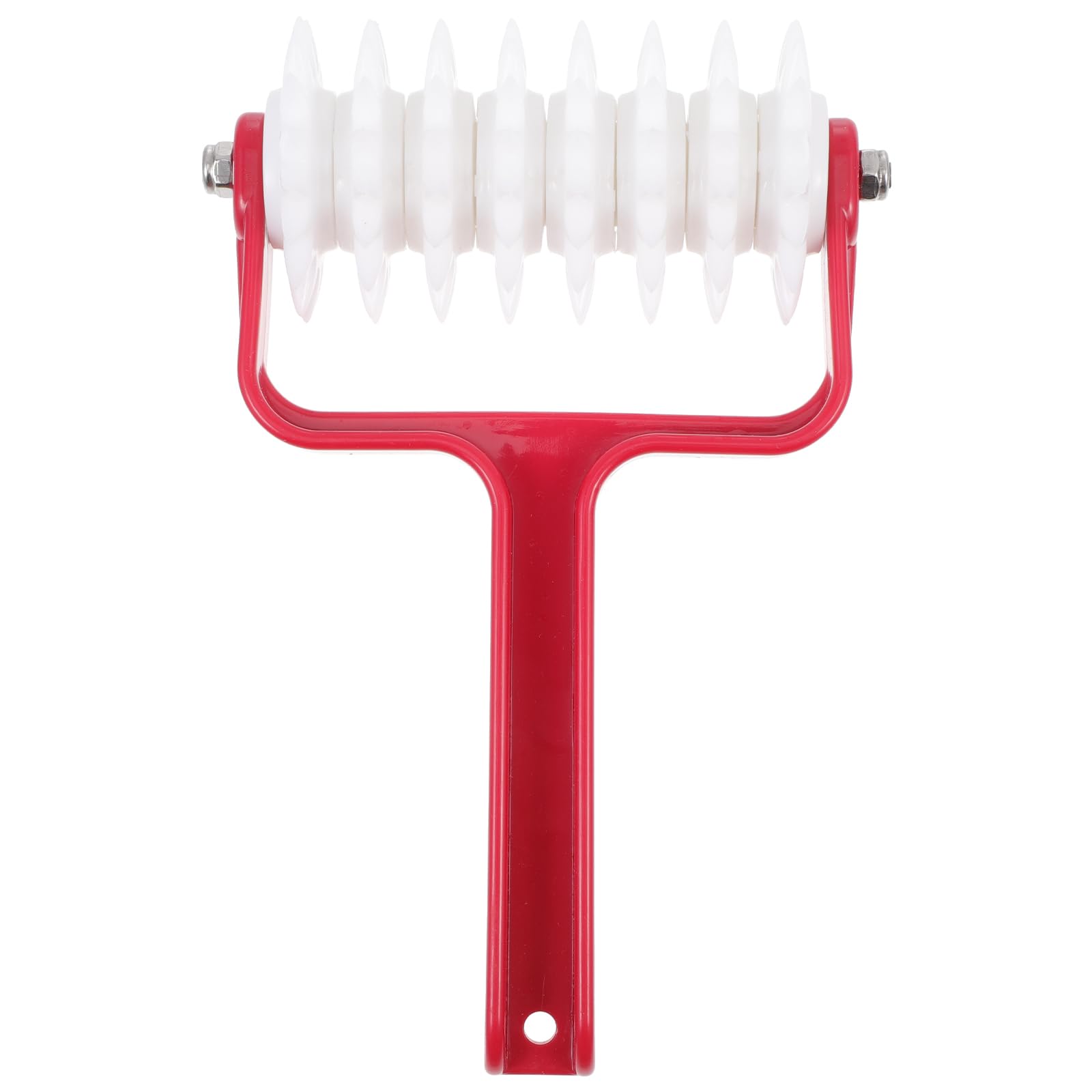 Hemoton Pizza Dough Docker Roller Pizza Pin Puncher Dough Hole Maker with Plastic Handle, Docking Tool for Pizza Cookie Pie Pastry Bread