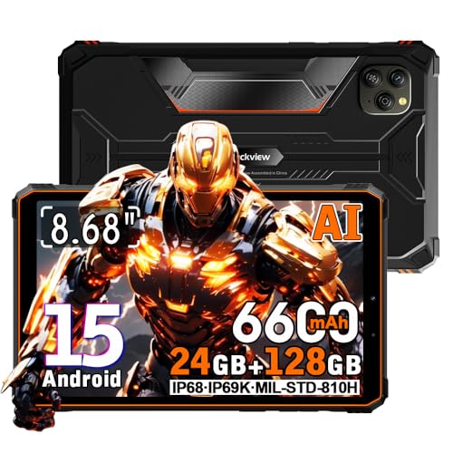 🚀【Smartphone 24 GB + 128 GB + espansione SD da 2 TB】. Con 8 GB di RAM di base e 128 GB di ROM, il tablet Blackview Active6 Android 15 è perfetto per il multitasking. E grazie alla tecnologia di espansione della RAM, è possibile ottenere 16 GB aggiuntivi di RAM virtuale, fino a 24 GB di memoria, tramite le impostazioni. Inoltre, 128 GB di memoria interna e una scheda microSD fino a 2 TB offrono spazio sufficiente per ulteriori app, foto e video.