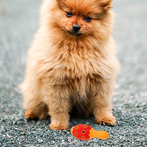 TEHAUX Brinquedo de borracha para animais de estimação, resistente a mordidas, de borracha, para squ