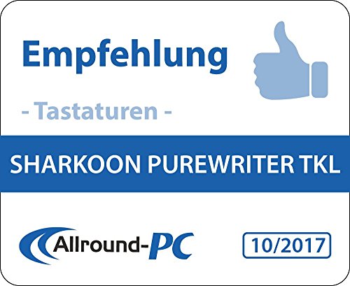 Sharkoon PureWriter TKL USB Tedesco Nero