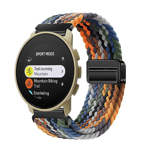 Pulsera compatible con Suunto Vertical Watch Weben Nylon Sport Elástico Cierre Magnético Mujer Hombre Pulseras para Suunto Vertical Reemplazo Pulsera (13)