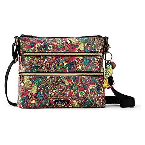 Sakroots Artist Circle Crossbody in Coated Canvas Cover