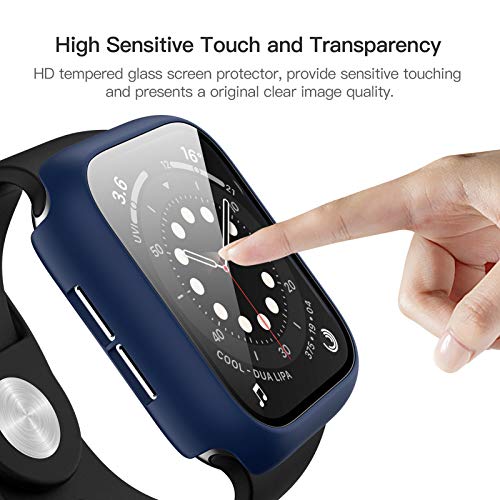 Haojavo for Apple Watch Series 9/8/7 45mm Screen Protector Case 5 Pack - image 4