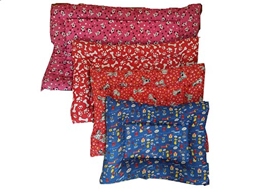 Caminha/Colchão Impermeável de Cachorro e Gato OnPets Cama Pet Extra Grande em Tecido cor Azul Poa G