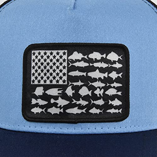 Fish Flag Mesh Snap Back-High Baseball Cap/Men Women Mesh Baseball Snapback Cap/Outdoor Baseball Hat For Adults (Black) #TOP3