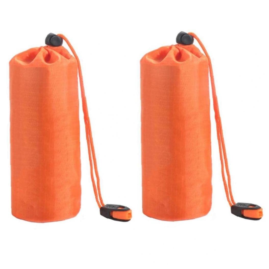 2pc Outdoor Stuff Sacks Impermeabile Gadget Sacchetto di Stoccaggio Contenitore Emergency Sleeping Bag Whistle Camping Sopravvivel Tool Ditty Bags