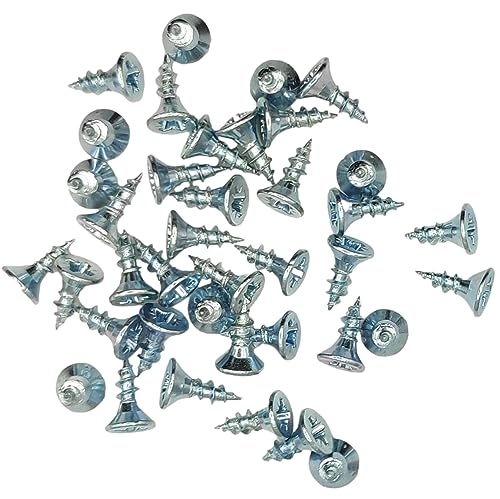 LLB Box of 1000pcs 10mm screws M3 Self-Tapping Wood Screw Zinc Plated Small Silver Long 10mm x 3.5mm (0.40"x0.14")