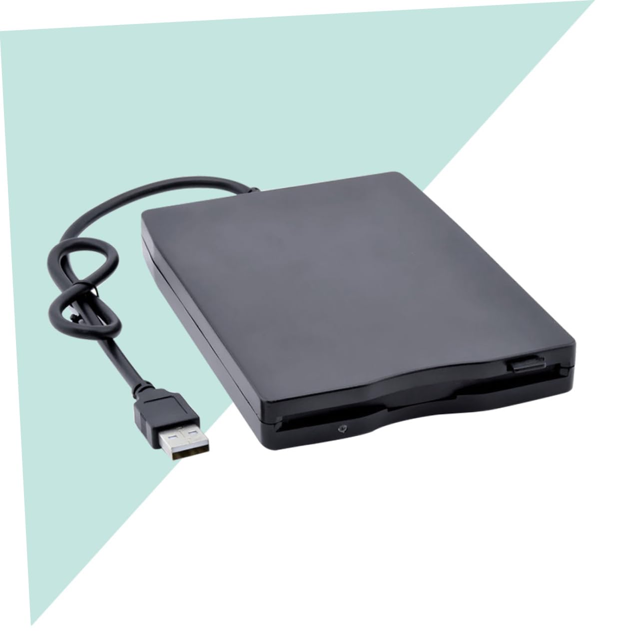 HOMSFOU Portable USB Floppy Disk Driver External Diskette Drive for Laptop and Desktop Lightweight Compact Design for Easy Data Transfer Compatible Black