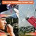 Car Window Breaker Tool 16 Pack 3in1 Portable Emergency Life Hammer Escape Tool Seat Belt Cutter and Glass Breaker with Keychain for Car All Vehicle, Ideal Gift for Family & Friends, Multicolor