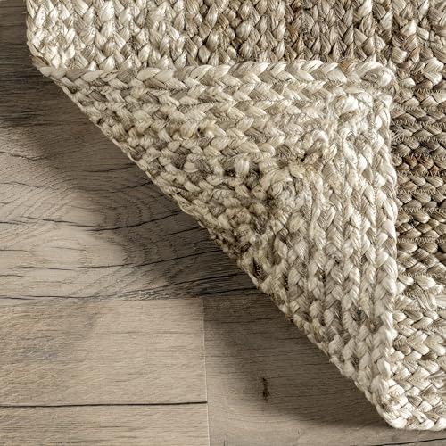 Tapete Oval Nuloom Charlene Natural 5x8 pies miniatura 3