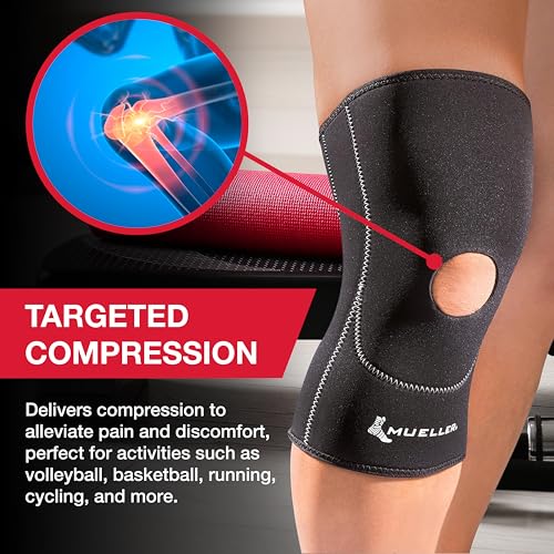 image for MUELLER Sports Medicine Open Patella Knee Sleeve, Knee Pain Relief Sup