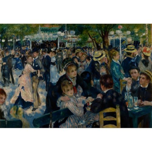 Impression sur toile Renoir Danse au Moulin de la Galette 127x101 cm pour cadre