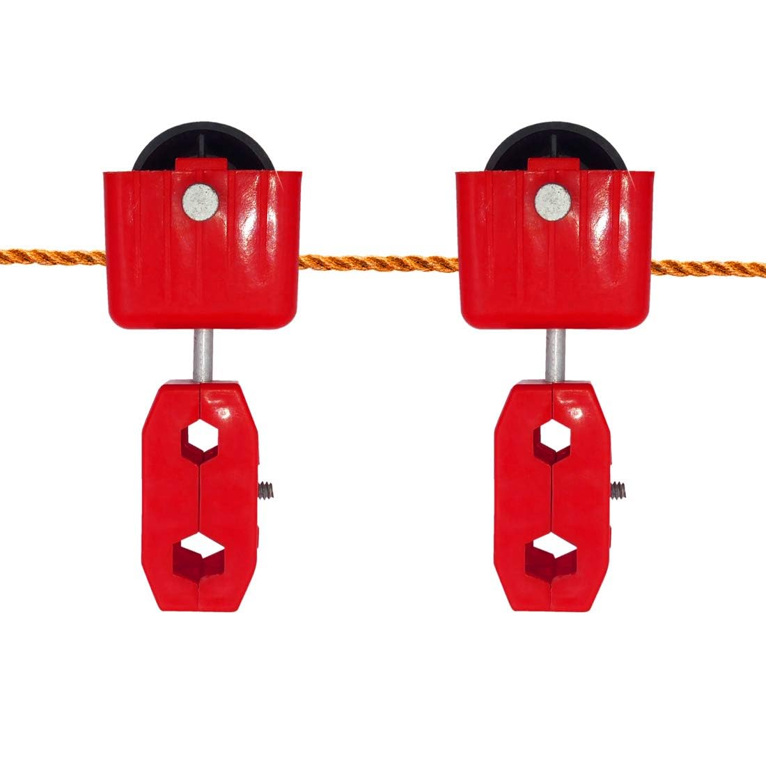 Cable Carrier Trolley BE-1 Suitable For 06-08 MM Wire Rope, Industrial Crane Systems Trolley with Adjustable Hanging Strap Kit, Snatch Block Pulley Wheel, Durable Plastic Assembly (1)-image-35