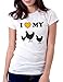 Women's I Love My Chickens Tee T-Shirt