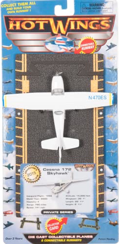 Hot Wings Planes Cessna 172 Jet With Connectible Runway #TOP1