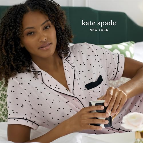 Image of kate spade new york Short Sleeve Knit Shorty Pj Set