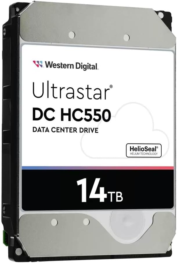 Western Digital Ultrastar DC HC550 14 TB Hard Drive - 3.5 Internal - SATA [SATA/600] - Conventional Magnetic Recording [CMR] Method