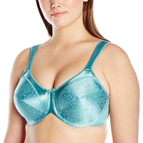 Image of Bali Women's Satin Tracings Minimizer Underwire Bra, Refreshed Sage, 40DD