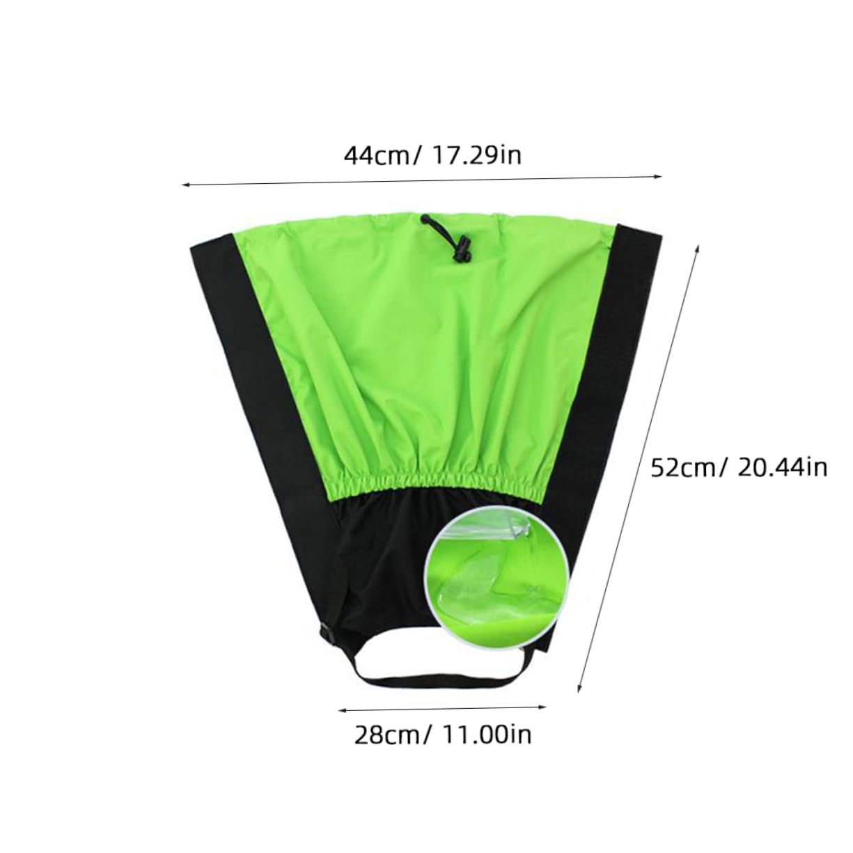 BRIGHTFUFU Outdoor Skiing Gaiters Leg Boot Covers Windproof Rainproof Protection for Women Hiking Gear