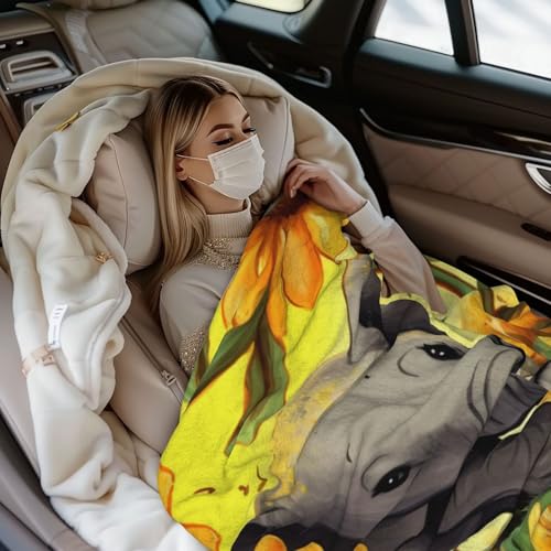 Couverture polaire douce éléphant, le cadeau de naissance idéal - 8