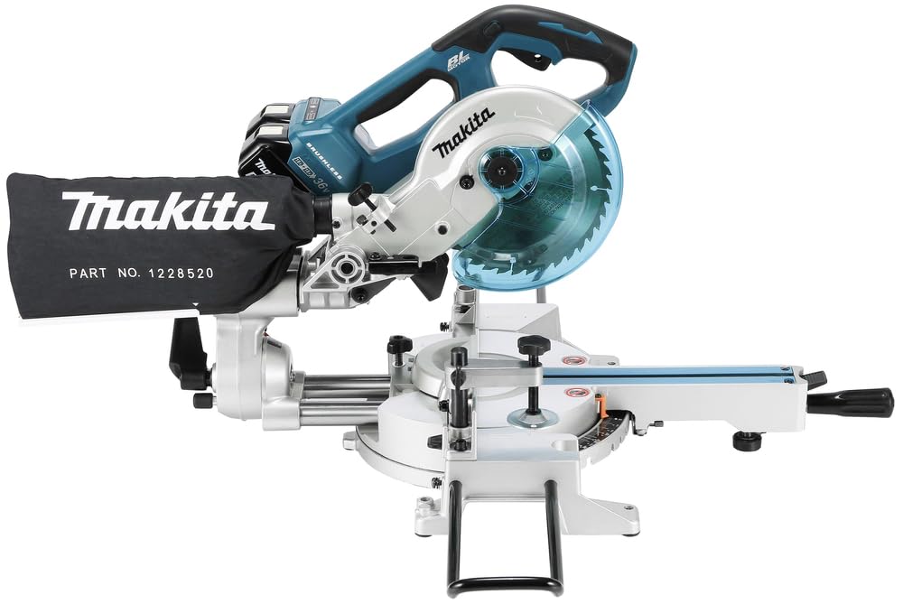 Makita DLS714NZ Twin 18V, 36V, Litowo-Jonowa LXT Bezszczotkowa Piła Ukośna 190 mm – Baterie i Ładowarka Nie Są Dołączone