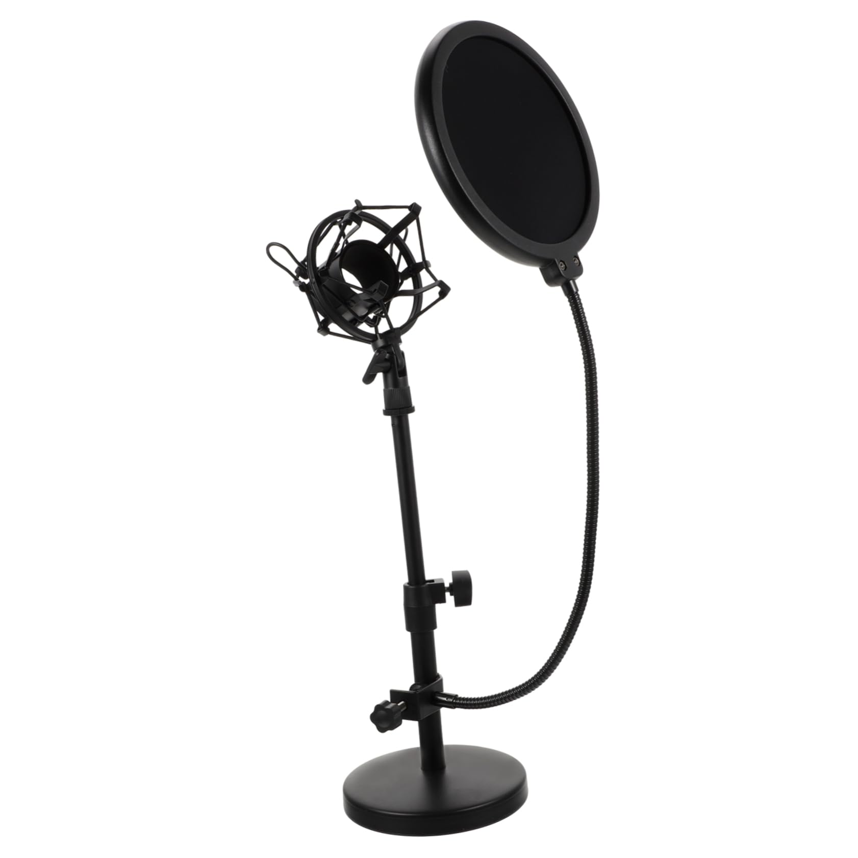 Mikrofonständer aus Metall für Tisch Robuster Professioneller Mikrofonhalter Verstellbarer Teleskop-ständer für Heimstudio Podcast und Live-übertragungen
