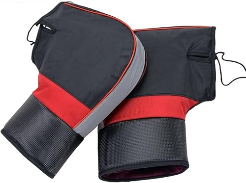 NICEYST Guantes para manillar de motocicleta, impermeables, resistentes al viento, gruesos, cálidos, para protección de manos, cubierta térmica para