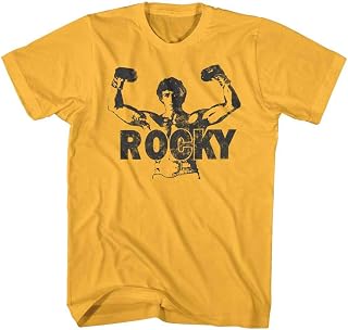 Rocky MGM Movie Classic Rocky Yellow Adult T-Shirt Tee