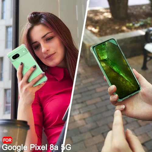 Image of TheGiftKart Crystal Clear Back Cover Case for Google Pixel 8A | 360 Degree Protection | Shock Proof Design | Transparent Case Cover for Google Pixel 8A (PC & TPU, Transparent Bumper)