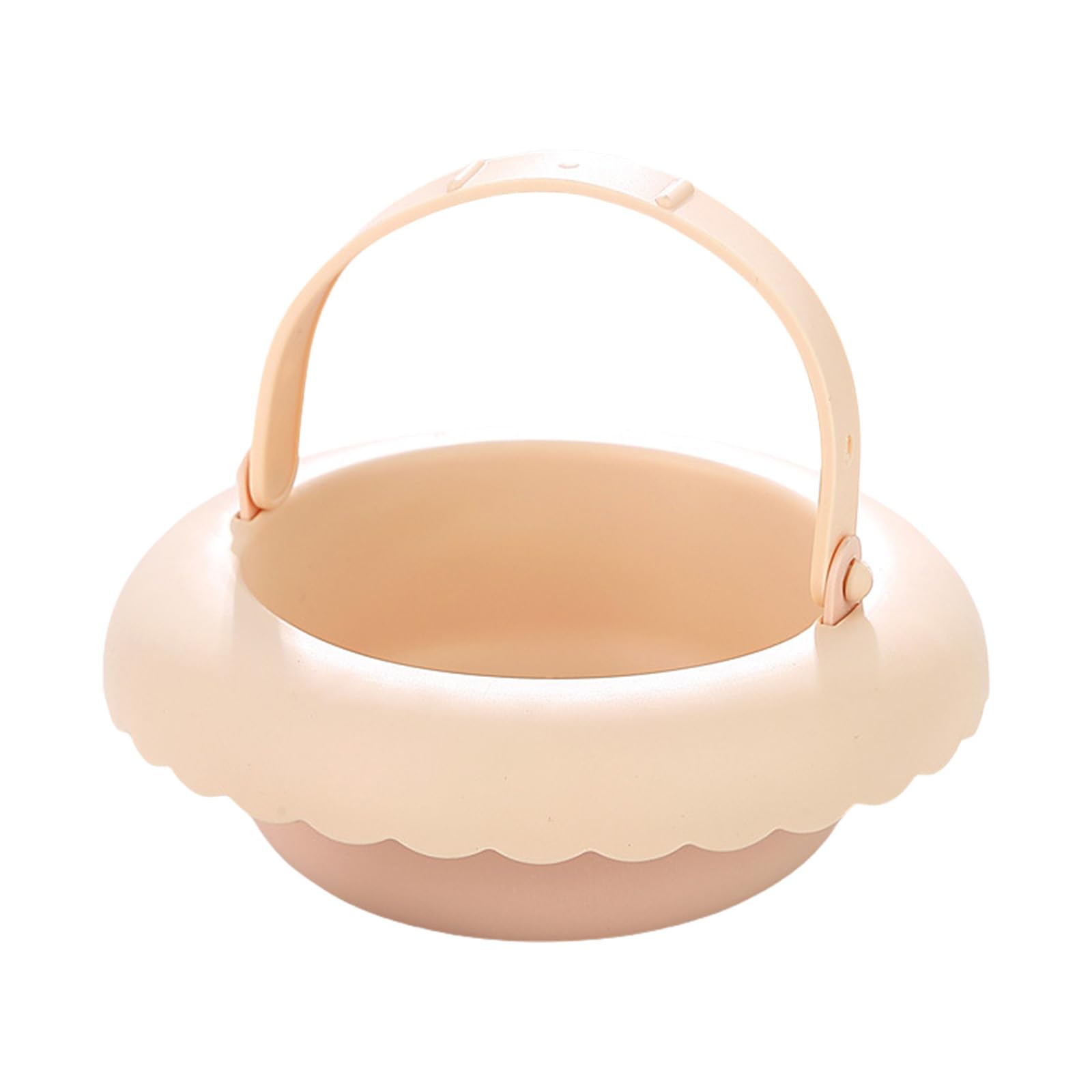 carotoe Portable Cosmetic Brush Washer with Compartments Base for Wet/Dry Brush Cleaning Bowl for Makeup Tools