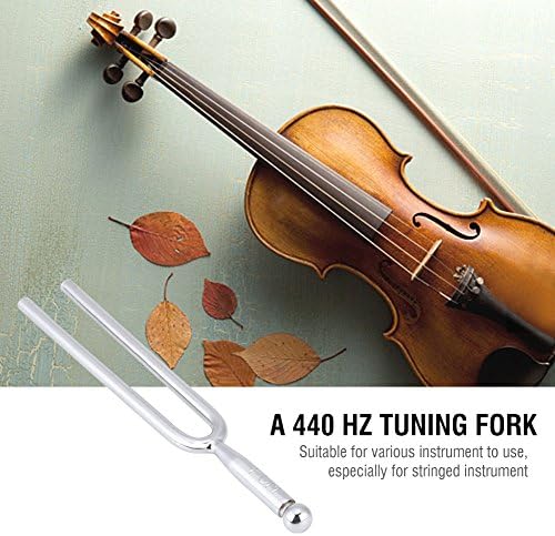 RiToEasysports kamerton, standardowa stal nierdzewna A 440Hz skrzypce tuner gitarowy Instrument Tone Tool z futerałem do przenoszenia