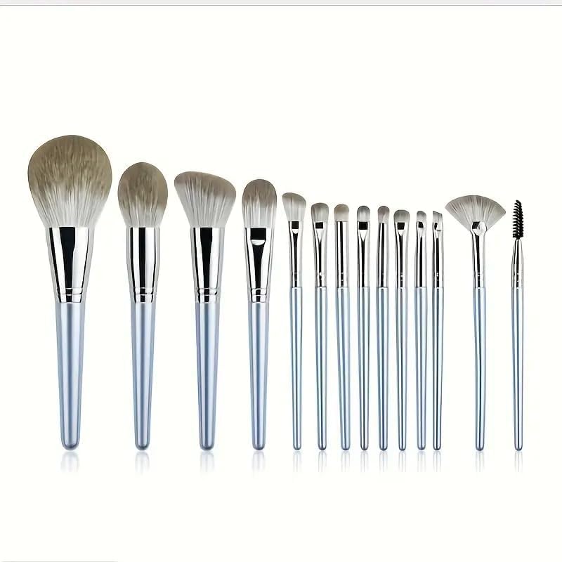 Amarza10Pcs Makeup Brush Set, eyeshadow, blending, foundation, and eyebrow brushes. Perfect for face and eye makeup | Ideal cosmetic tools for flawless application