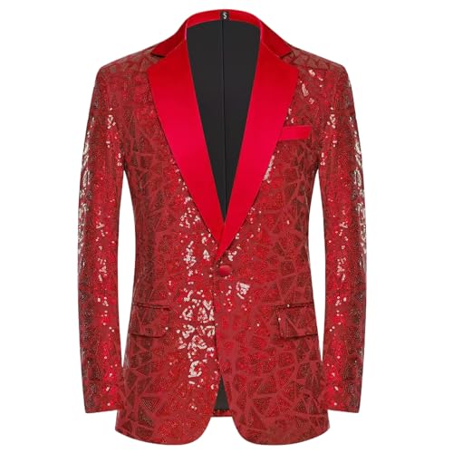 Veste de costume à paillettes homme blazer brillant de cérémonie