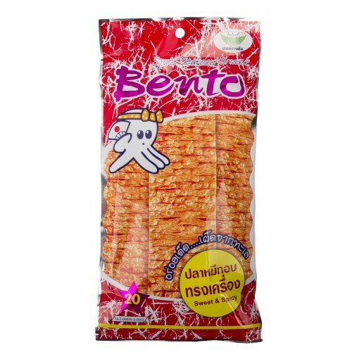 Squid Seafood Snack 12x 6 Gms Bento Sweet & Spicy Product of Thailand