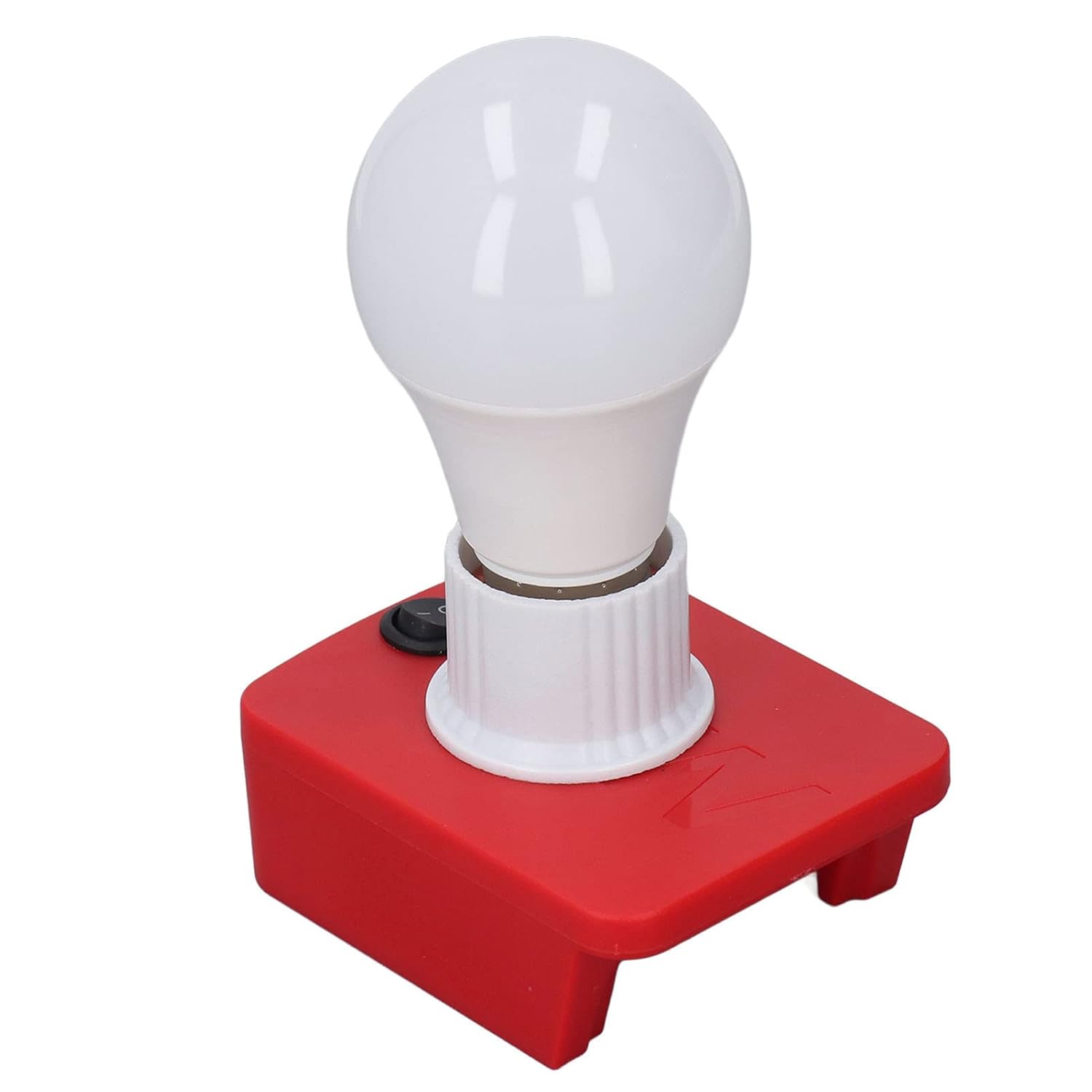 Portable E27 LED Working Light Bulb with Battery Adapter, Electric Tool 18V Lithium Batteries