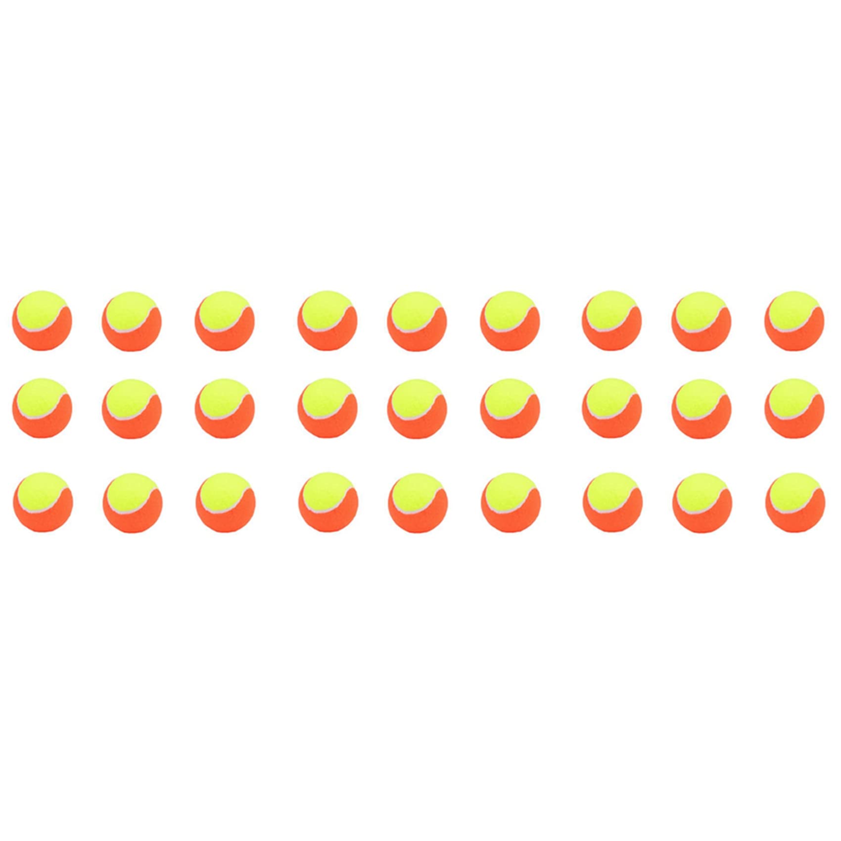 Bloepum 27 PCS Elasticity Soft Beach Tennis Ball Training Sport Rubber Tennis Balls