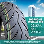 10080-12-Tubeless-Tire-for-Scooter-1008012-56J-Replacement-Street-Tires-for-Front-or-Rear-Wheel-Fits-on-12-Inch-Rim-Provides-Reliable-Traction