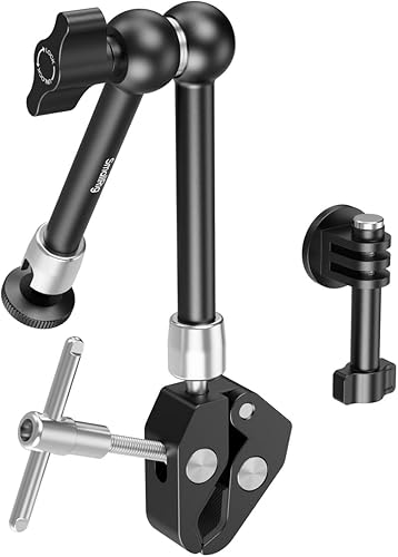 Miniatura 8 de SmallRig Super Clamp con rosca de 14 y 38 pulgadas y brazo mágico articulado de potencia de fricción ajustable de 5.8 pulgadas con tornillo de rosca