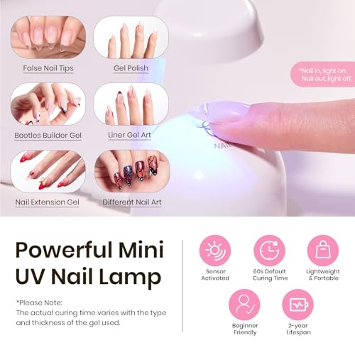 Beetles Tipex Instant Apex Nail Tips Kit, Medium Almond, 224pcs 16 Sizes - image 5