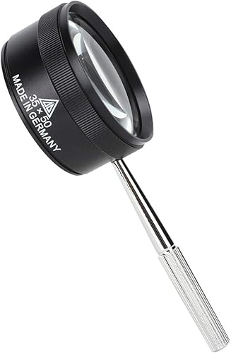 Lupa óptica de mano 35X lente de lupa ligera Set para lectura de identificación de joyas