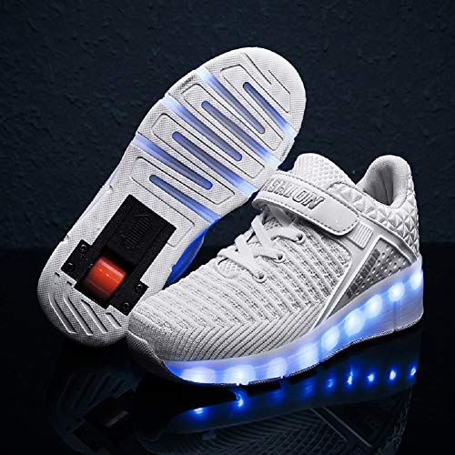 Image of Ylllu Kids LED Roller Skate Shoes with Wheel Light up Roller Shoes Gift for Girls Boys Children