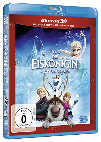 Frozen 3D "Die Esikonigin Vollig Unverfrorer" [2-Disc: Blu-ray 3D + Blu-ray 2D] [Region Free German Import]