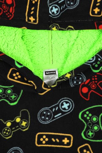 Sweat à capuche entièrement doublé en polaire garçons pull plaid géant